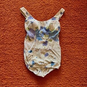 Vintage Jantzen floral retro 1960s One-Piece Swimsuit